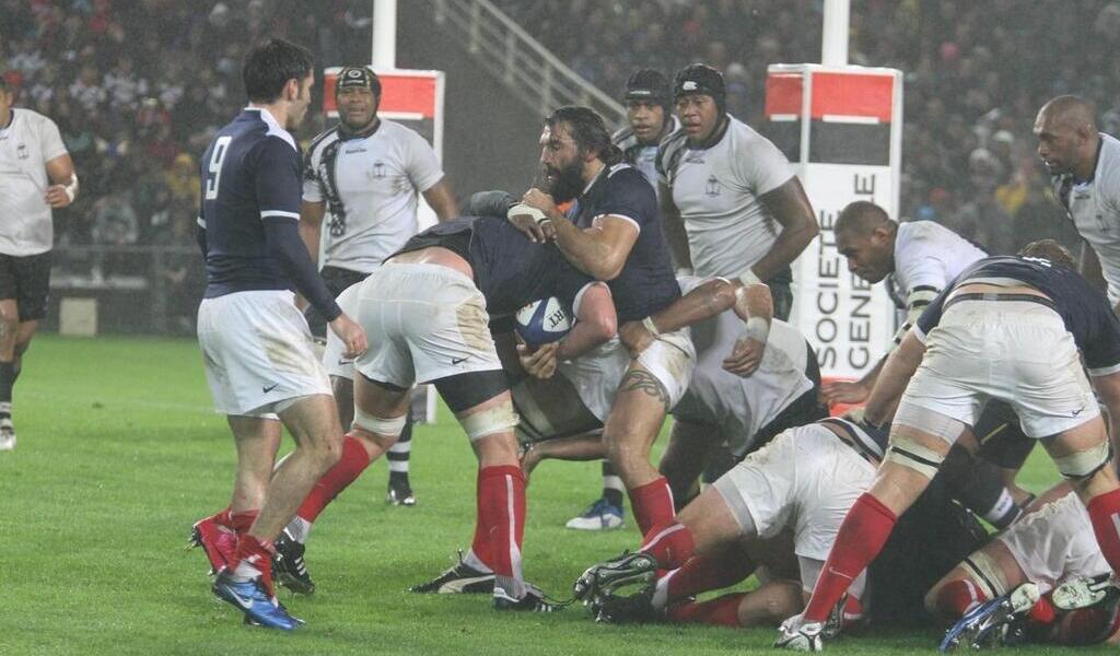 , Match de rugby France-Fidji. Animations en tous genres sur le parvis de la Beaujoire à Nantes