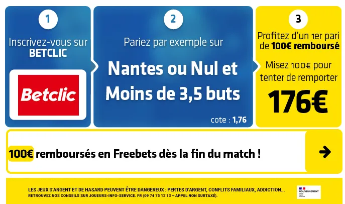 , Pronostic Nantes Lorient : Analyse, cotes et prono du match de Ligue 1