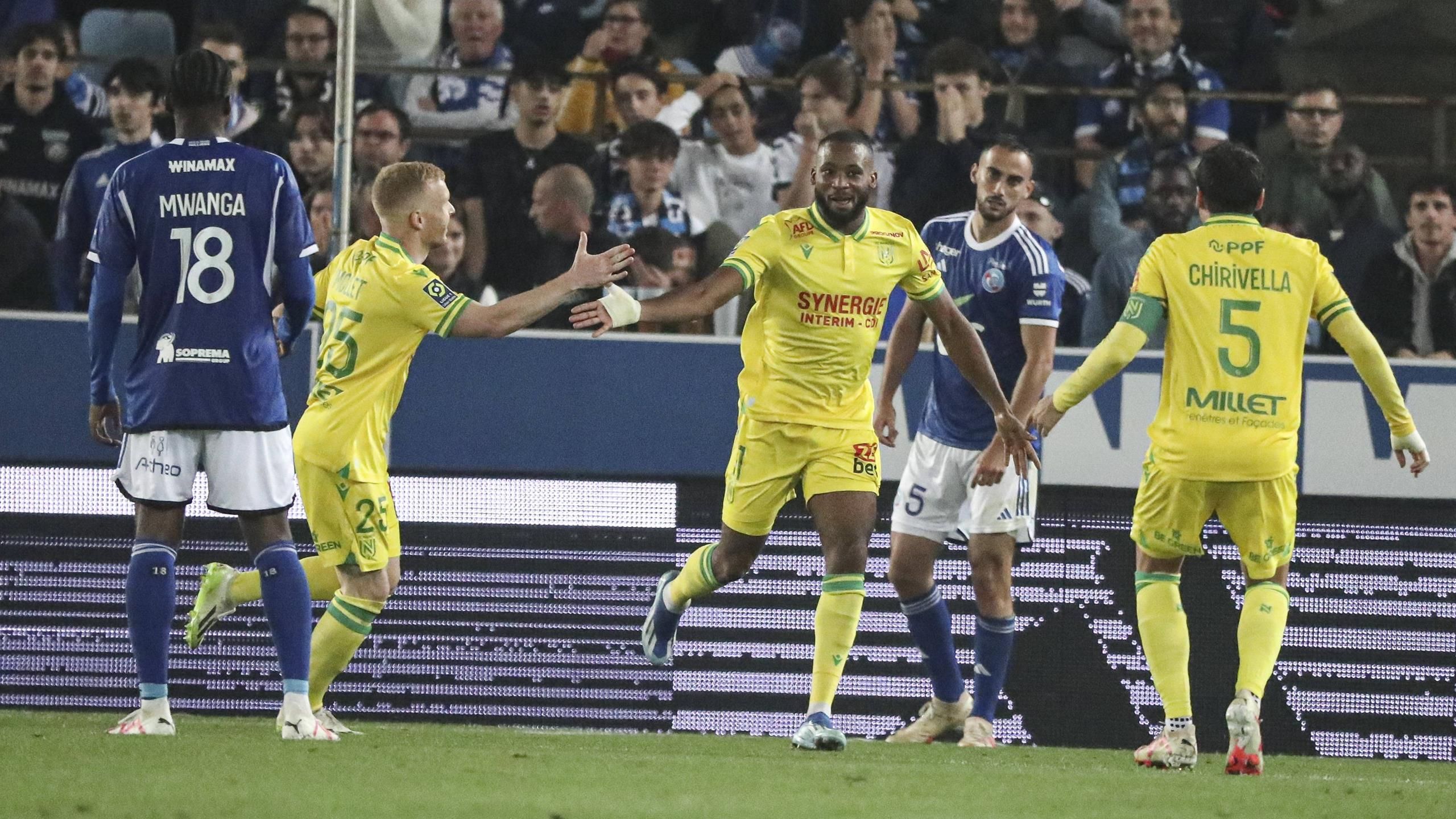 , Ligue 1 | 8e journée | Nantes s&rsquo;impose chez un Strasbourg décevant (1-2)
