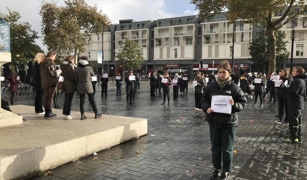 , Nantes. Hommage aux victimes de féminicides